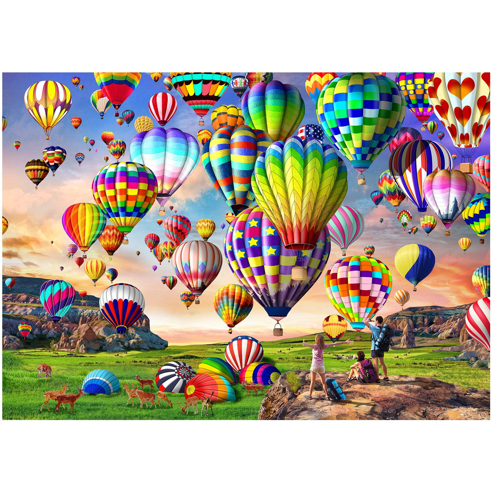 Amazon.com: Jigsaw Puzzles for Adults 1000 Pieces, Hot Air Balloon